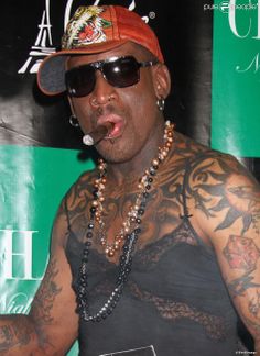 Denis Rodman, Men's Study, Dennis The Menace, Chicago Sports, Good Cigars, Dennis Rodman, Gangsta Rap, Best Player, I Icon