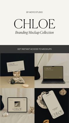 an advertisement for a brand mockup collection