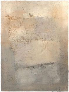 an abstract painting with white and gray colors