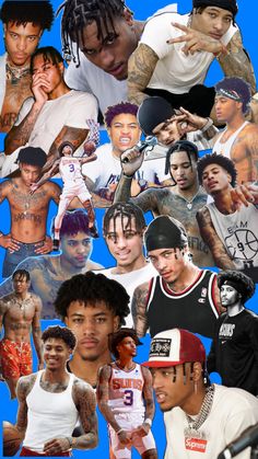 a collage of many different people with tattoos and piercings on their bodies, including men's faces