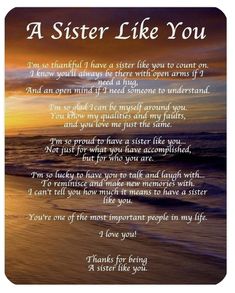 Sister Poems Birthday, Quotes Loyalty, Birthday Cousin, Happy Birthday Sister Quotes, Quotes Distance, Happy Birthday Cousin, Little Sister Quotes, Love Your Sister, Sister Love Quotes