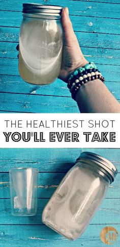 The Healthiest Shot You'll Ever Take! It helps clear skin, boost metabolism, improves digestion, prevents wrinkles and cellulite, heals gut lining and strengthens the immune system! Collagen Shots, Ancestral Nutrition, Healthy Hacks, Collagen Drink, Resep Diet, The Immune System, Drink Recipe, Health Drink, Raw Honey