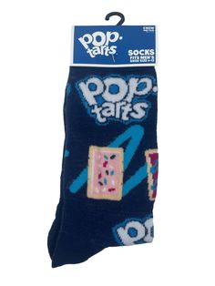 Spice up your sock collection with these Odd Sox Crazy Pop Tarts Socks. These crew socks are perfect for any occasion, whether it's casual wear, workwear, or business attire. The mid-calf length and full toe style make them comfortable for all-day wear. Made from a blend of polyester and spandex, these socks are lightweight, breathable, and suitable for all seasons. The multicolor design and novelty theme add a touch of fun to your outfit. These socks are machine washable and come in a regular size fit for men. Order now and add a pop of color to your wardrobe! Weird Socks, Odd Socks, Silly Socks, Unique Socks, Baskin Robbins, Fun Socks, Care Logo, Trendy Streetwear, Crazy Socks