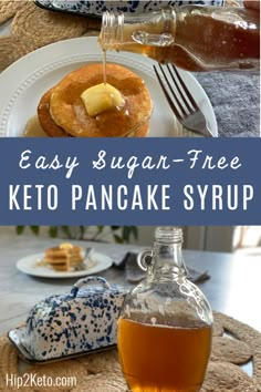 easy sugar - free keto pancake syrup recipe for breakfast or brunch