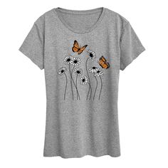 She will love showing off her style with this Women's Wildflower Garden Graphic Tee. FEATURES Short sleeves CrewneckFABRIC & CARE Cotton/Polyester Machine wash Imported Size: Small. Color: Heather Gray. Gender: female. Age Group: adult. Garden Graphic, Wildflower Garden, How To Show Love, Heather Gray, Her Style, Fabric Care, Gender Female, Wild Flowers, Heather Grey