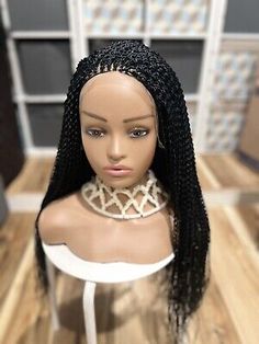 Braided watermelon lace frontal Black Wig.length is 26inches. | eBay Headband Wigs, Wig Making, Frontal Wig, Braids Wig, Long Wigs