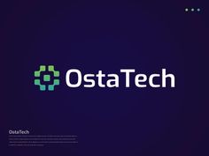 the osta tech logo on a dark background