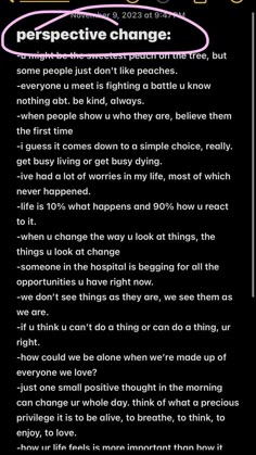 #buildyourself #motivations #prompts #inspirations some things that help change your mindset for the better! #mentalhealth #mindset #perspective #positivity 1% Better, Ways To Change Your Look, Best Self Journal, Nothing Changes If Nothing Changes, Live And Learn Quotes, Motivational Mindset, Change Your Thoughts, Journal Inspiration Writing, Healing Journaling