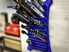 Hex Bit Holder Wall Mounted Organizer Drill Bit Holder Shop Organization Quick Access Tool Holder 3D Printed Tool Organizer - Etsy Power Tool Holder, Wall Mounted Organizer, Drill Bit Holder, Ultimate Garage, Garage Storage Solutions, Mechanic Gifts, Tool Box Organization, Garage Makeover, Organization Gifts