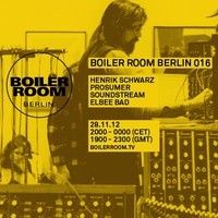 the poster for boiler room berlin 2016 shows an image of a woman standing in front of sound equipment