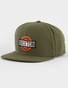 Brixton Wendall Snapback Hat. Classic Snapback With Garage-Inspired Design. Brixton's Medium Profile Wendall Snapback Hat Includes A Merrowed-Edge Embroidered Patch For The Finishing Touch. Adjustable Snapback Closure. 80% Acrylic 20% Wool. Imported. Brixton Hat, Flannel Sweatshirt, Graphic Trends, Lug Sole Boots, Open Knit Sweater, Mens Trends, Corduroy Jacket, Kids Graphic Tees, Boy Tees