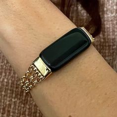 14K Gold Filled Fitbit Inspire 3 Bracelet Women Luxury Fitbit Inspire 3 Band Jewelry, High Fashion Chain Fitbit Inspire 3 Strap Gold Armband Gold Arm Band, Smart Jewelry, Gold Armband, Bracelet Women, Hypoallergenic Jewelry, Band Jewelry, Jewelry Studio, Activity Tracker, Jewelry Bracelet