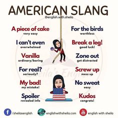 an american language poster with the words for different languages and pictures on it, including two women hanging from a rope