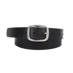 This basic leather belt with a silver rectangle buckle is a classic wardrobe staple. Its minimalist design will pair well with virtually any outfit. This basic leather belt is an accessory that you can just throw onto your outfit to accentuate it. Style with your jeans for a casual look, or wear over a dress, skirt, or blazer if you want a more fashionable look. You can't go wrong with this simple and clean silver buckle leather belt! Comes in: black, tan Ashley wears a small 5122 Wear Over A Dress, Clear Sunglasses Frames, Nice Belts, Clear Frames, Classic Wardrobe Staples, Classic Wardrobe, Silver Jeans, Buckle Belt, Sunglass Frames