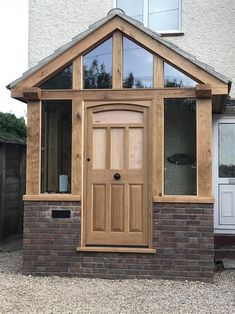 Front Porches Ideas, Oak Pergola, Metal Shed Roof, Oak Gazebo, Porches Ideas, Enclosed Front Porches, Porch Ideas Uk, Timber Frame Porch, Sas Entree