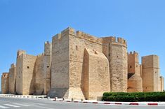 a large castle like structure with two towers