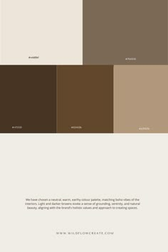 some brown and white colors are shown in the same color scheme, with different shades