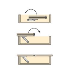 the diagram shows how to install an overhead shelf