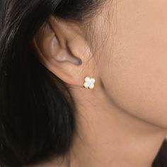 This versatile set of clover-shaped cubic zirconia stud earrings adds a subtle sparkle and modern elegance to your accessory collection. Featuring three different sizes of clover designs, this set includes pairs in both solid and open clover shapes, all framed in gold-tone settings. The earrings' cubic zirconia accents enhance the charm of each piece, making this set ideal for day-to-night styling. Set includes: 3 pairs of clover-shaped earrings (solid and open designs) Material: Gold-tone plate Stud Earrings Set, Stud Earring, Jewelry Earrings Studs, Everyday Look, Earring Set, Favorite Jewelry, Cubic Zirconia, Beauty Book, Gold Tones