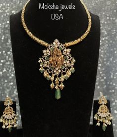 Kanta Necklace Designs, Vanisri Necklace Gold, Detachable Vaddanam Designs, Victoria Gold Jewellery Design, 30grams Gold Necklace Designs Latest, Uncut Necklace Designs, Kante Indian Jewellery