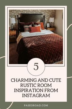 Stella Faux Silk Velvet Quilt + Charming and Cute Rustic Room Inspiration Rustic Room Ideas, Instagram Decor, Oversized Throw Blanket, Ruffle Pillow, Velvet Quilt