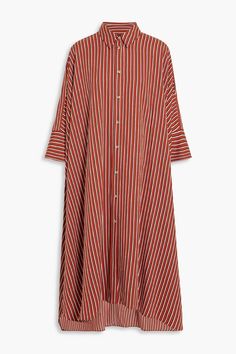 Shop on-sale JOSEPH Diana striped twill midi shirt dress for Woman. Browse the best deals from JOSEPH and luxury fashion at The Outnet. Joseph Clothing, Striped Shirt Women, Ink Clothes, Dress For Woman, Style Inspiration Winter, Date Night Dresses, Midi Shirt Dress, White Shirt Dress, Black Shirt Dress