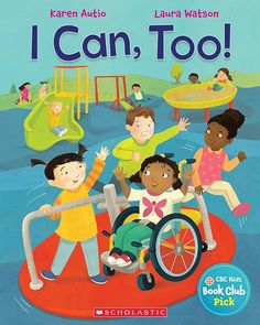 i can, too book cover with children in a wheel chair on an orange raft