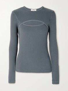 AGOLDE Delphi ribbed jersey top | NET-A-PORTER Top Net, Jersey Top, Net A Porter, Women Collection, Luxury Design, Simple Designs, Porter, Branding Design, Top Outfits