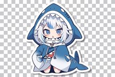 Gawr Gura Matching Pfp, Ganyu Sticker Chibi, Sticker Transparent Png, Gawr Gura Banner Gif, Hololive Wallpaper Desktop, Gawr Gura Desktop Wallpaper, Sticker Transparent, Free Png Downloads