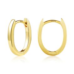 PRICES MAY VARY. Small Oval Huggie Hoop Earrings: Width 13mm/0.51", Length 17mm/0.7" and 2mm/0.07" thick. The classic oval design makes these oval huggie hoop earrings simple, sophisticated, modern and elegant that will go suitable with a variety of outfits, both work and casual. Hypoallergenic Thick Gold Hoop Earrings: Made of allergy-resistant 925 sterling silver, nickel-free, lead-free, and hypoallergenic, ensuring a long-lasting, lustrous finish.very safe and comfortable to wear everyday. Li Nickel-free Small Hoop Yellow Gold Huggie Earrings, Trendy Nickel-free Yellow Gold Hoop Earrings, Cheap Nickel-free Yellow Gold Hoop Earrings, Nickel-free Yellow Gold Sterling Silver Hoop Earrings, Nickel-free Gold Plated Yellow Gold Hoop Earrings, Thick Gold Hoop Earrings, Thick Gold Hoops, Chunky Gold Hoop Earrings, Light Weight Jewelry