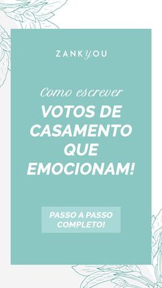 a blue and white poster with the words,'como sever voros de casmento