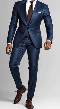 Blue Wedding Suit, Snazzy Outfits, Blue Suits, Slim Fit Suit Men, Suits Men