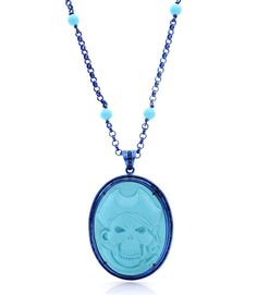 Luxury Cameo Medallion Necklace, Blue Adjustable Amulet Jewelry, Blue Adjustable Amulet Necklace, One-of-a-kind Turquoise Amulet Necklace Gift, Silver Oxidized Skull Necklace, Pirate Skull, Cameo Jewelry, Cameo Necklace, Timeless Art