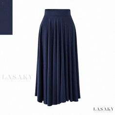 Lasaky - Elegant Long Maxi Dress with Flared Hem and High Waist Fitted Midi Skirt, Irregular Skirt, Pleated Maxi Skirt, Elegant Skirt, Pleated Maxi, Long Maxi, Types Of Skirts, Long Maxi Dress, Olivia Mark