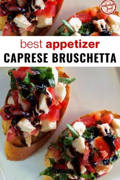 the best appetizer for caprese bruschetta