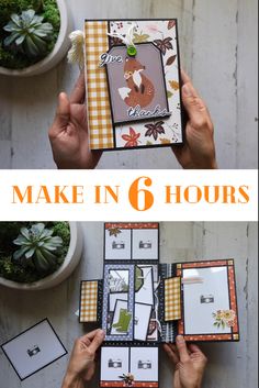 DIY Crafts Folio scrapbook album book photo quick flip fun happy scrapbooking handmade Paper Albums Tutorials, Small Scrapbook Ideas, Mini Albums Tutorial, Scrapbook Albums Tutorial, Small Scrapbook, Mini Scrapbooks, Handmade Journals Diy, Scrapbook Box