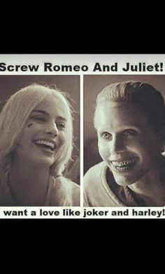 two pictures with the same person smiling and one has a joke on it that says screw, romeo and julia