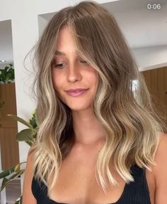 Mid Length Highlights, Stassi Schroeder Hair Color, Bronze Short Hair, Natural Brown Hair With Money Piece, Dark Blonde Hair Fair Skin, Natural Hair Color With Money Piece, Dirty Blonde To Brown, Coastal Cowgirl Hair, Mid Length Bronde Balayage Hair