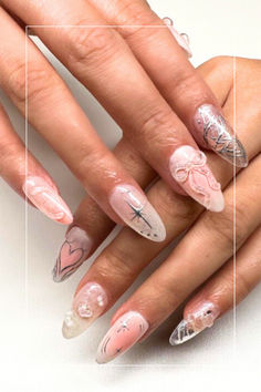 coquette nails designs Chic Design, Chic Style, Gel Nails, Nail Designs