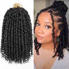 PRICES MAY VARY. Leeven Pre-twisted Passion Twist Crochet Braiding Hair is 100% Handmade By Professional Braiders, Our Bohemian Passion Twists Hair is already twisted, it is beginner friendly, it is good choice to Save Time and Save Money. Hair Details: Our Short Bob Passion Twist Hair has 5 colors in total (1B#,350#,T30,T27,T350 ) ,Length:10 Inch. Two packaging options are available (8 packs/lot,2 Packs/lot) ,12 strands/pack,Usually 7-9 packs can full one head.2 This Pre-looped Bob Passion Twis Bohemian Crochet Hair, Pre Looped Crochet Hair, Bob Pendek, Passion Twist Crochet, Passion Twist Hair, Spring Twist Hair, Passion Twists, Crochet Hair Extensions, Twist Hair