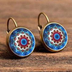 Cheap Bohemian Glass Earrings, Bohemian Glass Drop Earrings, Multicolor Bohemian Glass Earrings, Bohemian Meenakari Metal Earrings, Bohemian Brass Filigree Hoop Earrings, Glass Earrings, Glass