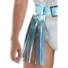 Adult Iridescent Blue Fringe Skirt Belt - Festival Concert Costumes, Fringe Belt, Face Jewels, Fringed Belt, Iridescent Blue, Fringe Skirt, Skirt Belt, Eras Tour, Festival Outfits