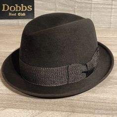 Vintage Fedora  Dobbs "Hunt Club" Limited  Rare Line Black  Mens Size 7  1950s Embossed from Ogdensburge NY Steampunk Hat, Hunt Club, Men's Hats, Beauty Dress, Fedora, Hats For Men, Caps Hats, Accessories Hats, Etsy Accessories