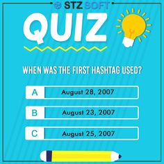 a poster with the words quiz on it and an image of a lightbulb