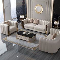 #homedecor, #interiordesign, #homedesign, #decor inspiration White Chaise Lounge, Sofa Kulit, Sofa Santai, Latest Sofa, Box Bed Design, Leather Sofa Living