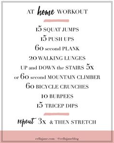 the home workout routine for women