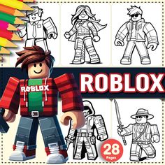 Unlock a world of creativity with our collection of 28 Printable Roblox Coloring Pages designed for Kids & Adults. These Simple and Easy Activity Coloring Sheets feature adorable characters from the popular game Roblox, offering a delightful coloring experience for all ages. Perfect as a cute gift for Roblox fans, these pages provide hours of entertainment and relaxation. Instantly downloadable, immerse yourself in the vibrant Roblox universe and bring your favorite characters to life with a spl Coloring Sheets Cute, Roblox Coloring Pages, Roblox Coloring, Game Roblox, Cute Game, Simple Drawings, Games Roblox, Roblox Gifts, School Birthday