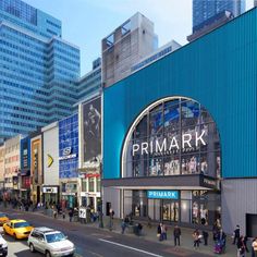 an artist's rendering of the exterior of primark