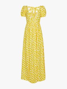 Palm Dress, Dvf Diane Von Furstenberg, Cotton Maxi Dress, Pleated Bodice, Holiday Wear, Floral Jacquard, Maxi Dress Cotton