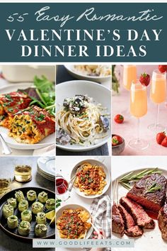 At Home Valentines Dinner Ideas, Valentine’s Day Dinner Ideas, Valentine Dinner Ideas At Home, Valentines Meal Ideas, Valentine's Menu Ideas, Valentine Dinner Ideas, Valentine Dinner Party, Pasta Entrees, 5 Course Meal